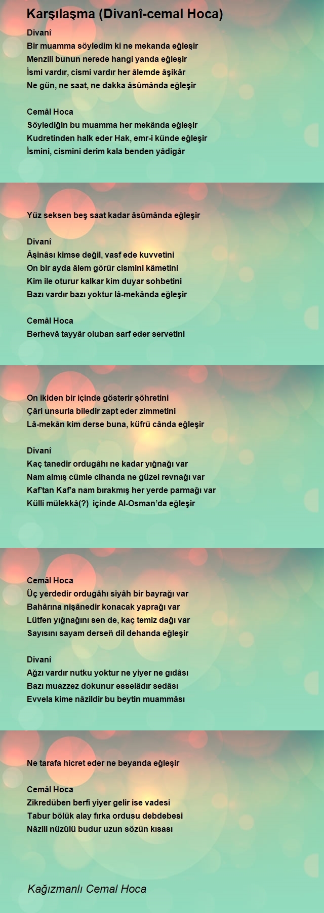 Kağızmanlı Cemal Hoca