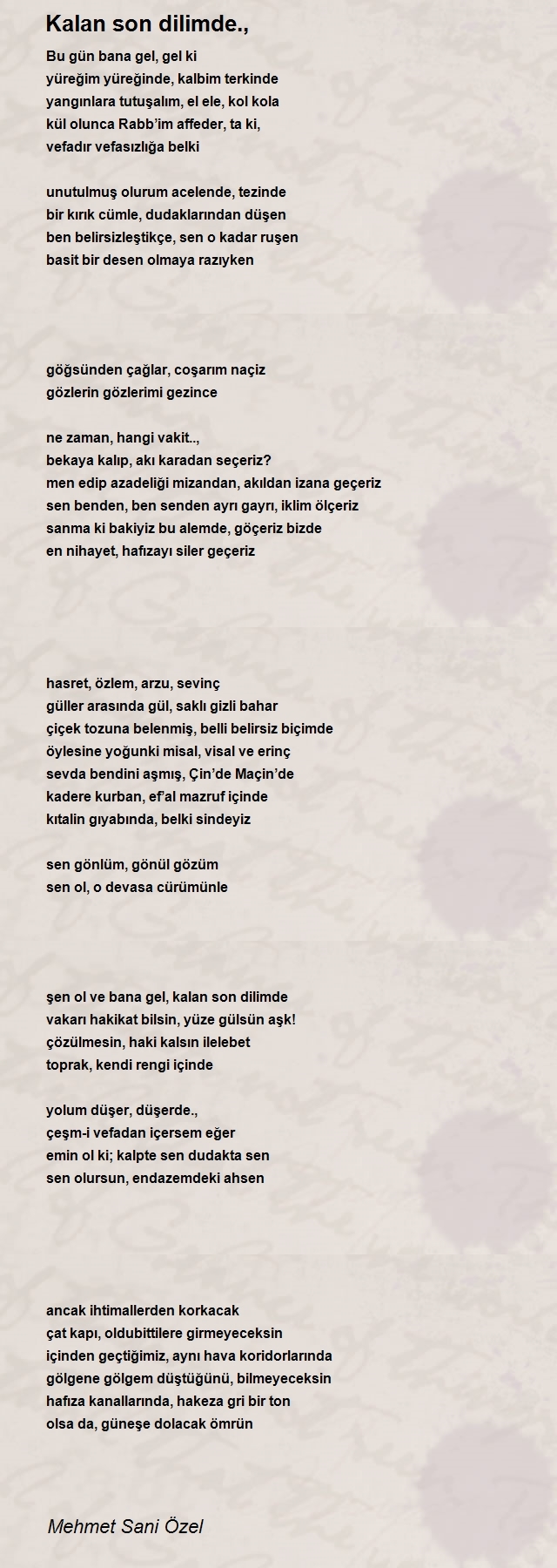Mehmet Sani Özel