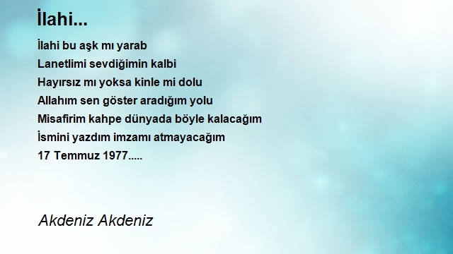 Akdeniz Akdeniz