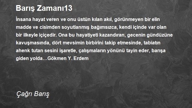 Çağrı Barış