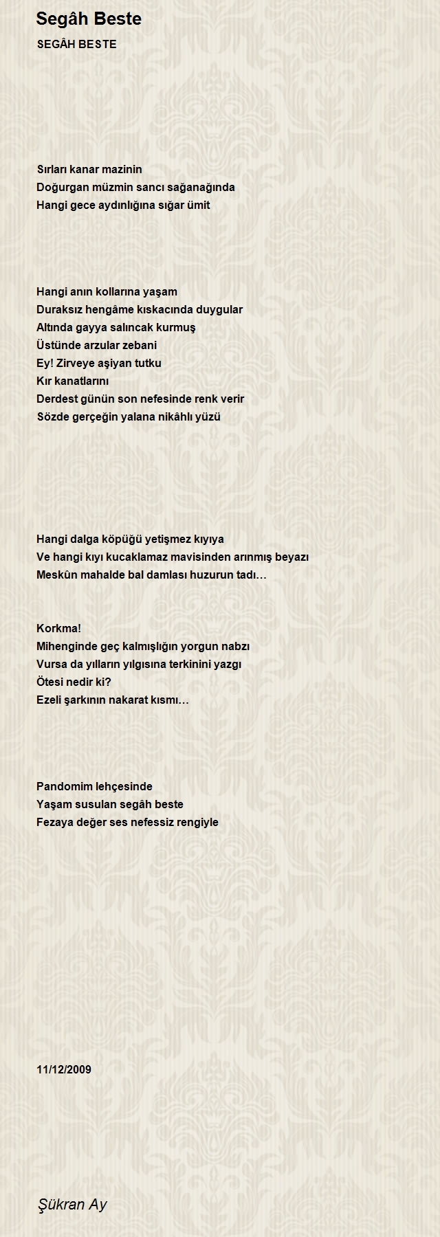 Mavi Umay Şükran Ay