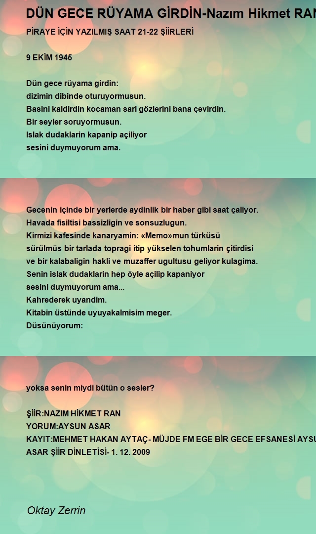 Oktay Zerrin