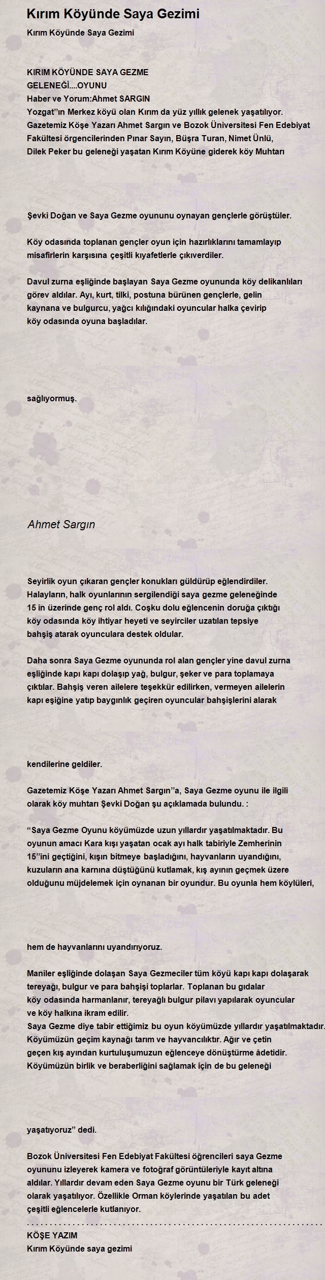 Ahmet Sargın