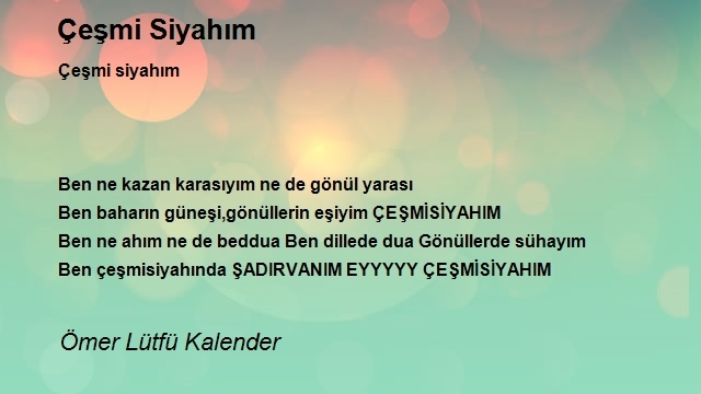 Ömer Lütfü Kalender