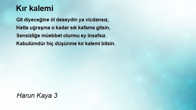 Harun Kaya 3