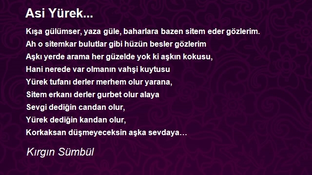 Kırgın Sümbül