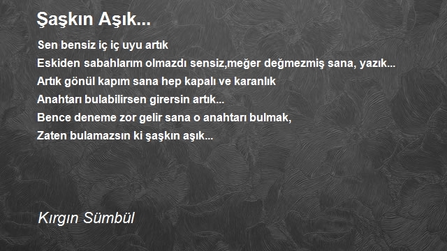 Kırgın Sümbül