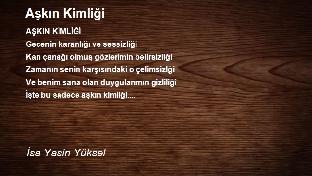 İsa Yasin Yüksel