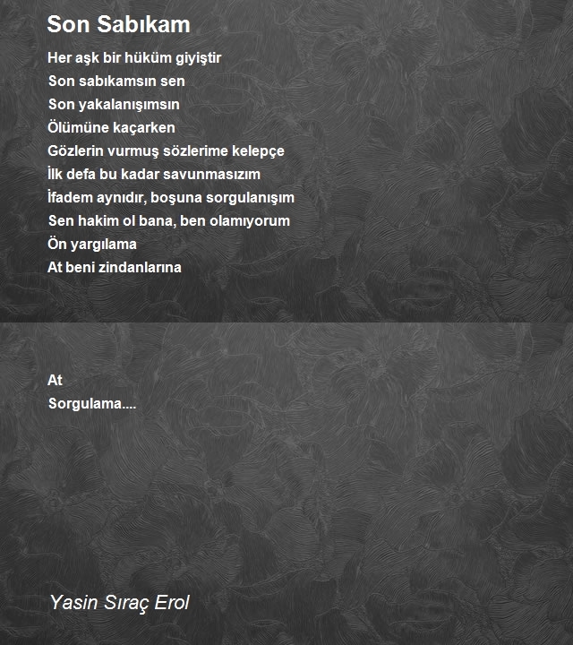 Yasin Sıraç Erol