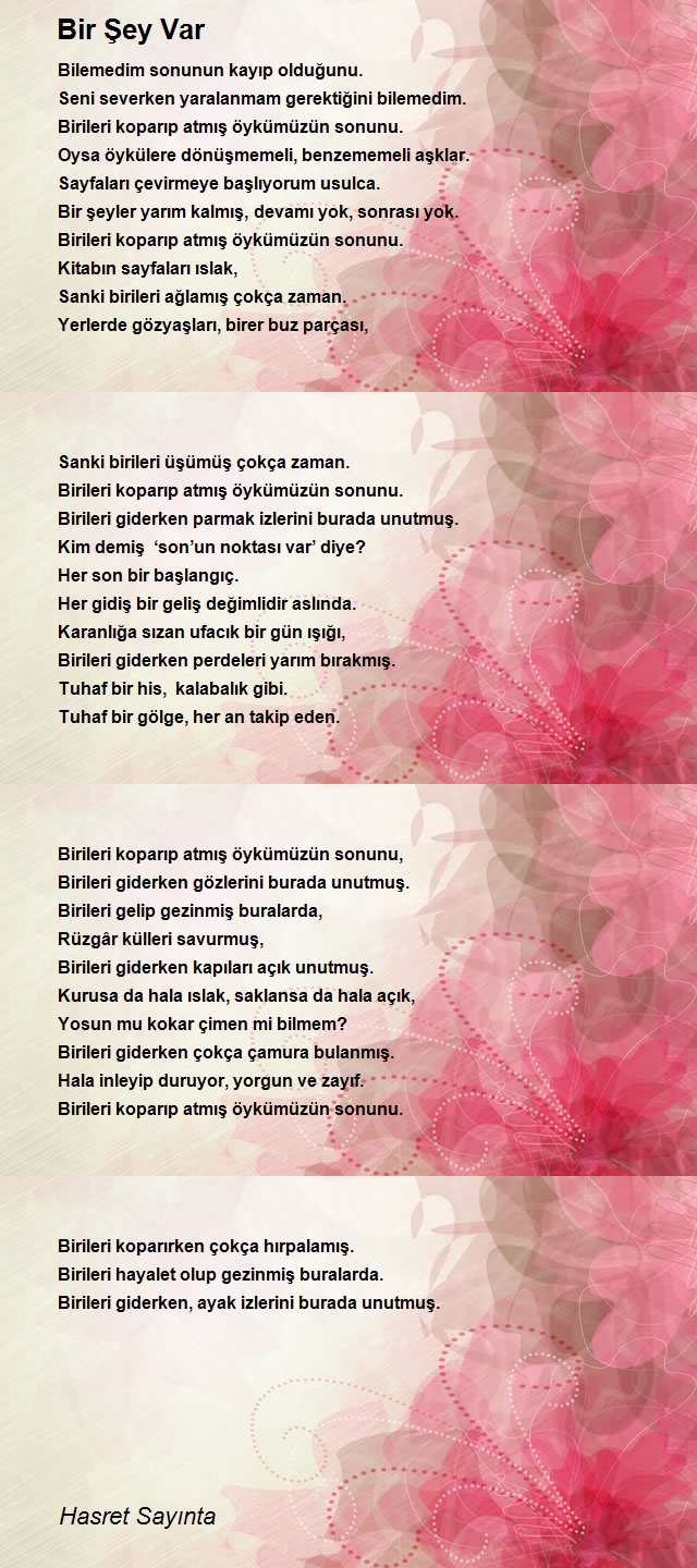 Hasret Sayınta