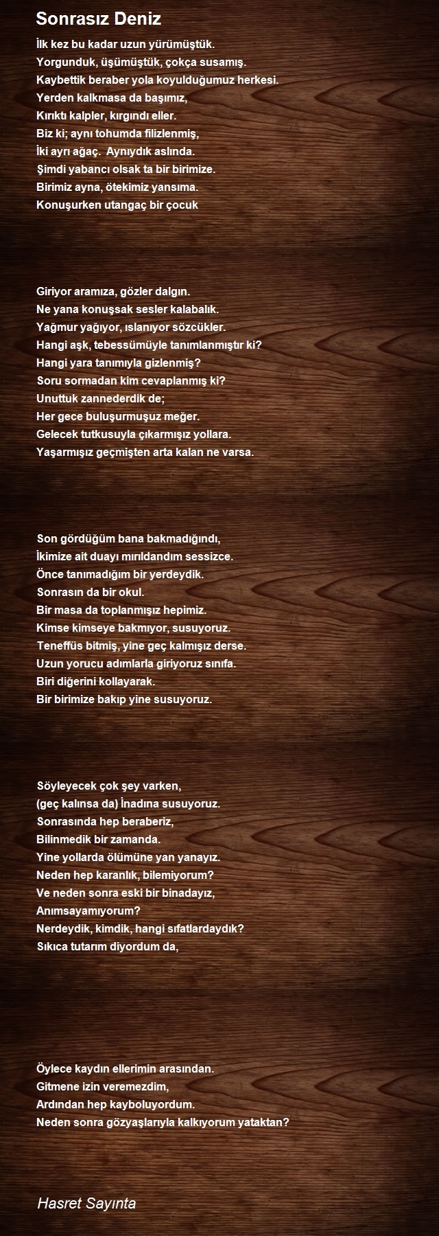Hasret Sayınta
