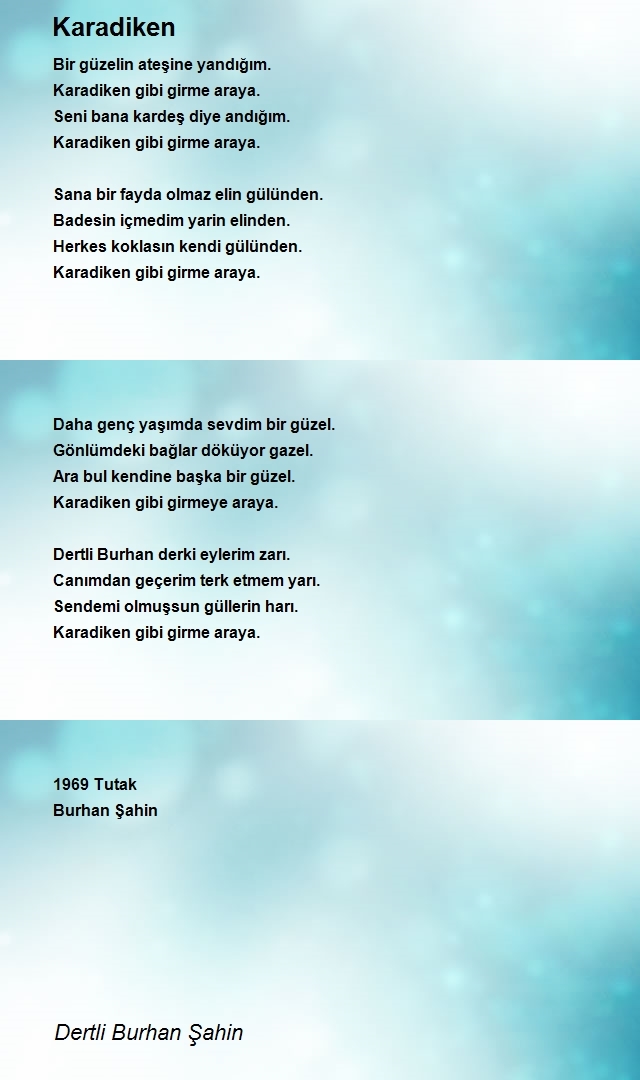 Dertli Burhan Şahin