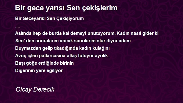Olcay Derecik