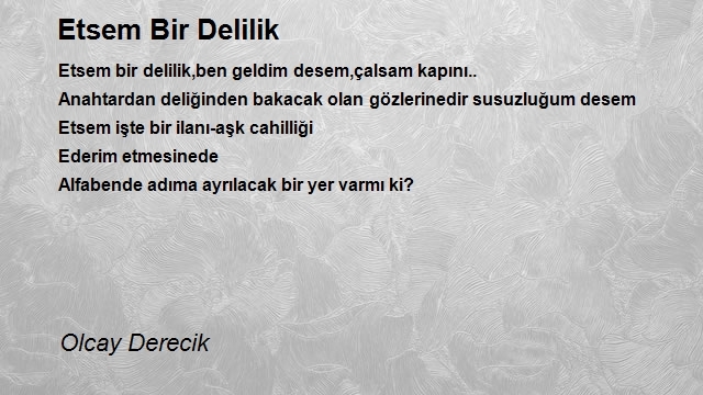 Olcay Derecik