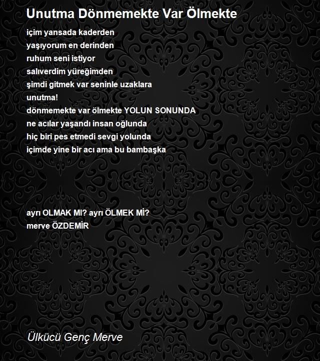 Ülkücü Genç Merve