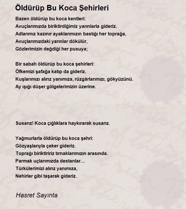 Hasret Sayınta