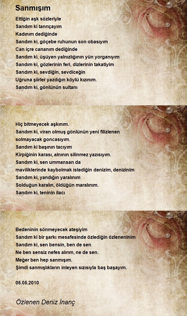 Özlenen Deniz İnanç