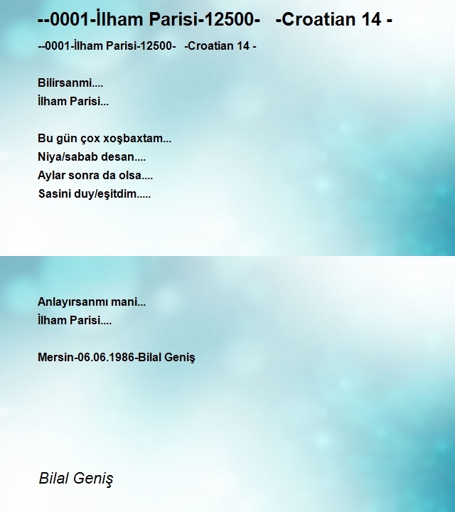 Bilal Geniş