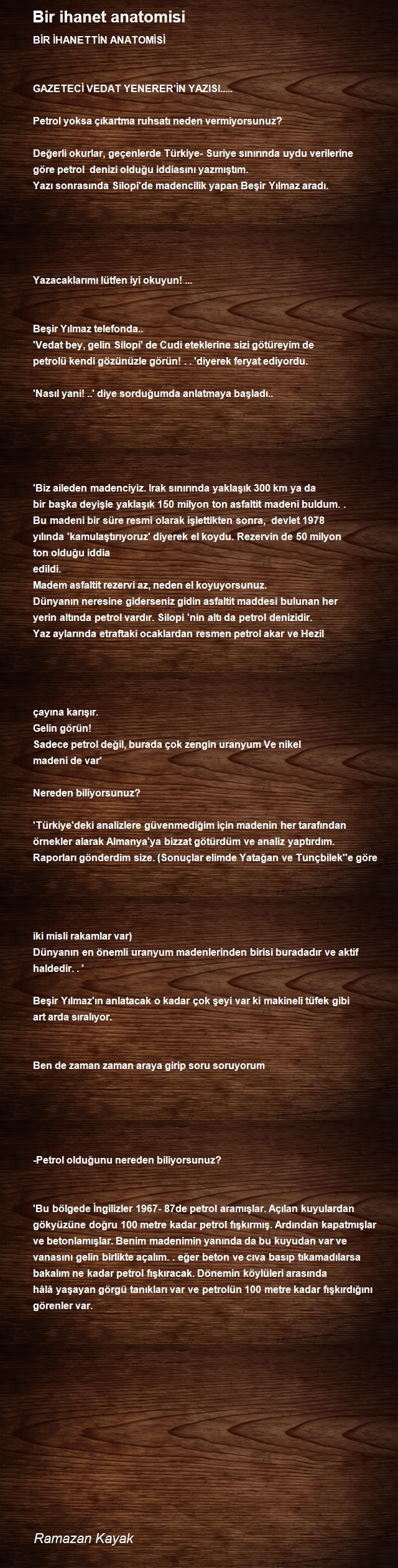Ramazan Kayak