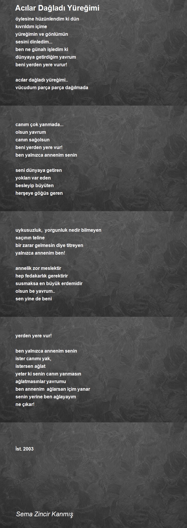 Sema Zincir Kanmış