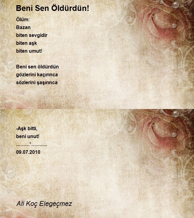 Ali Koç Elegeçmez