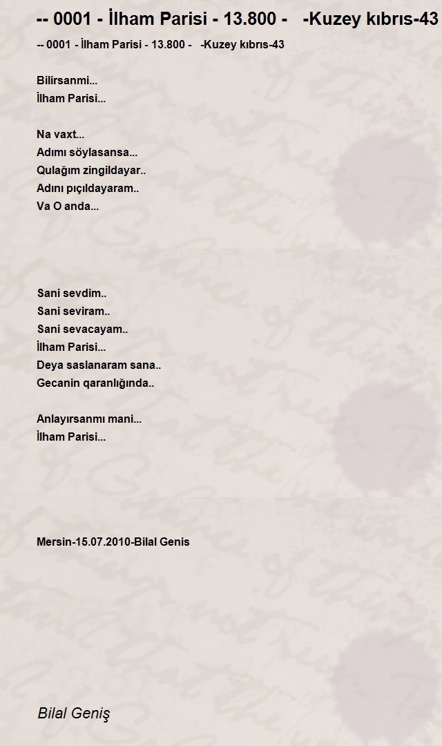 Bilal Geniş