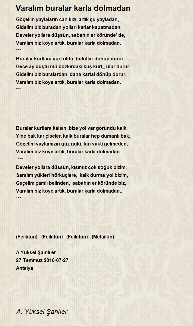 A. Yüksel Şanlıer