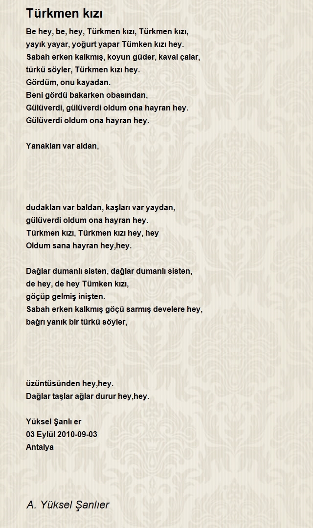 A. Yüksel Şanlıer