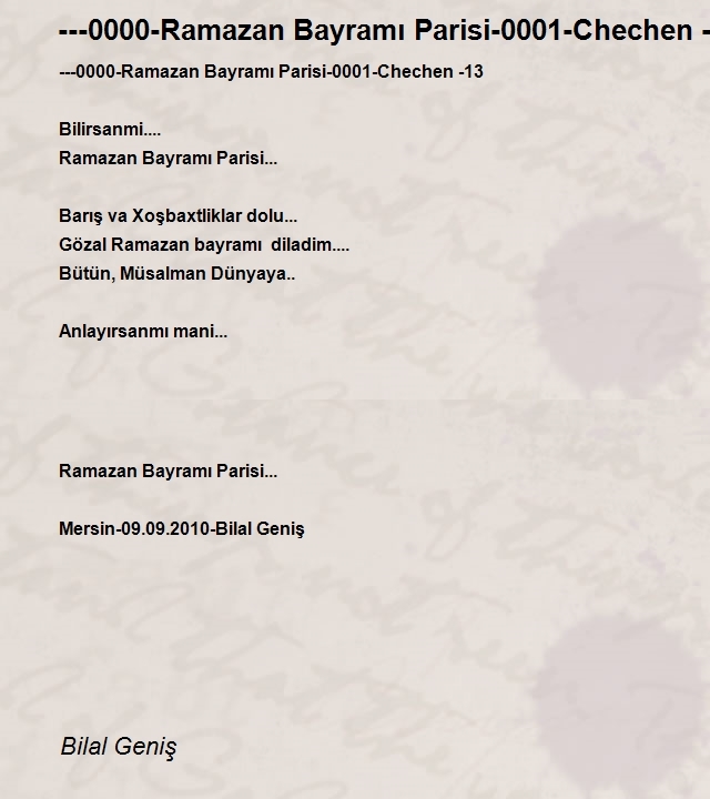 Bilal Geniş