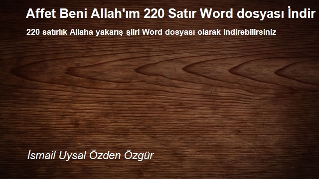 İsmail Uysal Özden Özgür