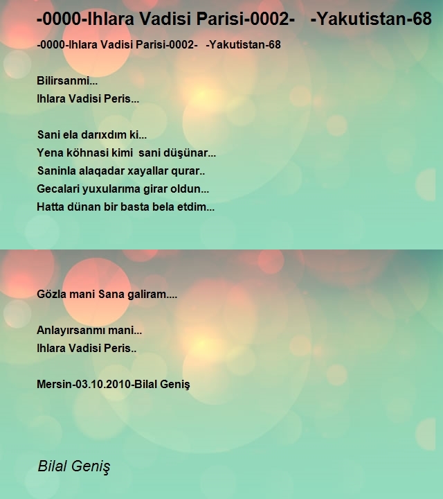 Bilal Geniş