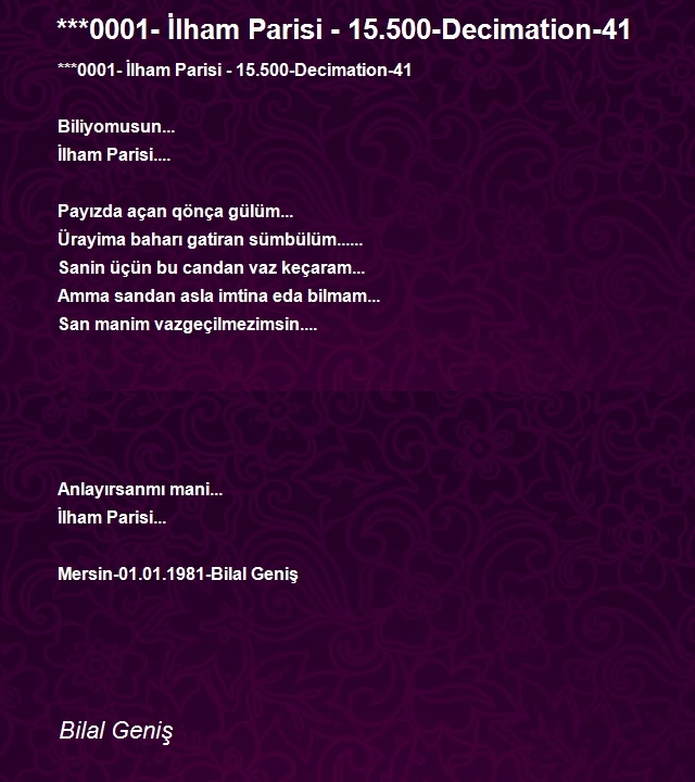 Bilal Geniş