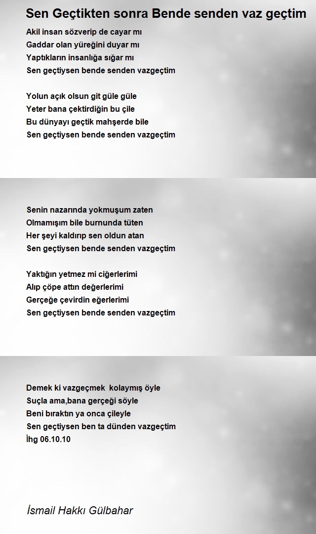 İsmail Hakkı Gülbahar