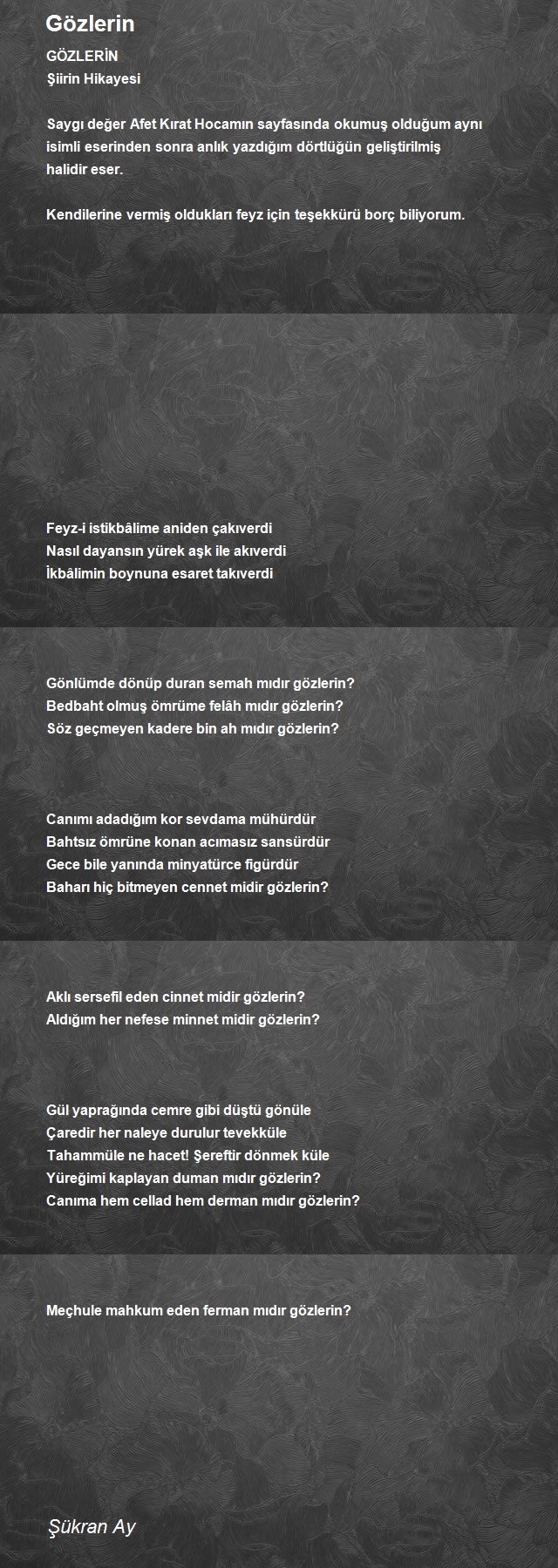 Mavi Umay Şükran Ay