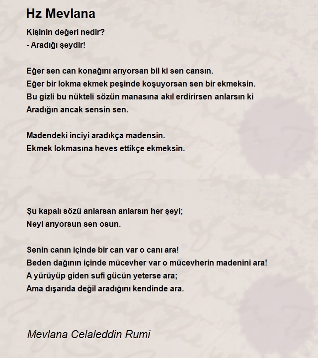 Mevlana Celaleddin Rumi
