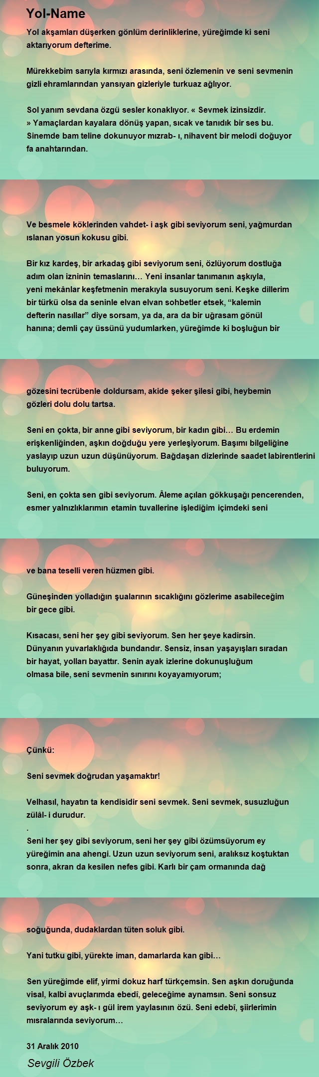Sevgili Özbek
