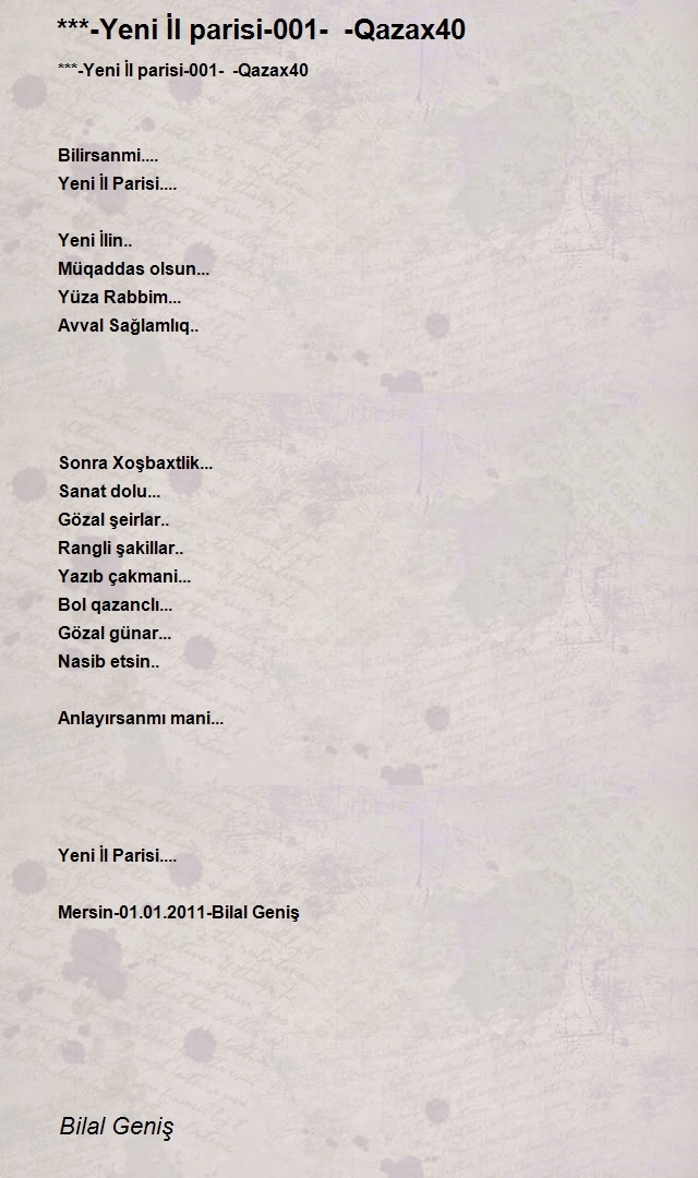Bilal Geniş