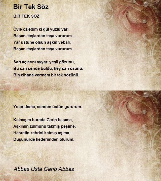 Abbas Usta Garip Abbas
