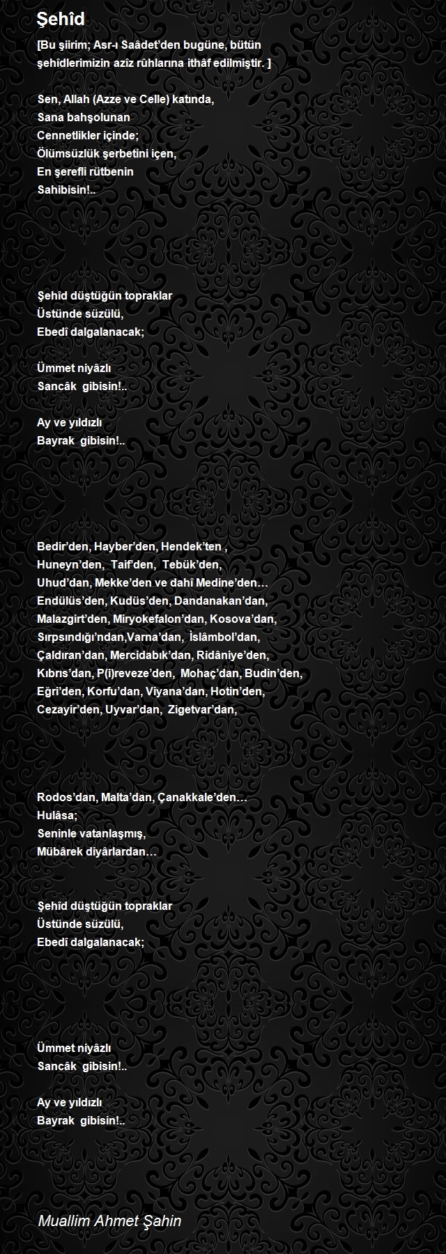 Muallim Ahmet Şahin