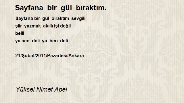 Yüksel Nimet Apel