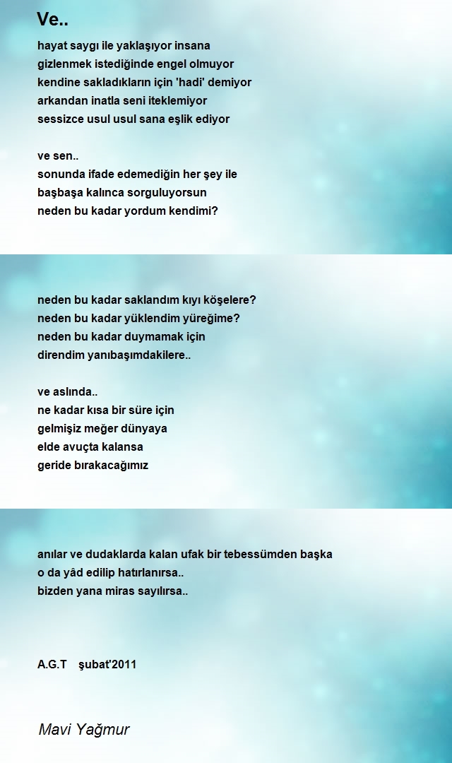 Mavi Yağmur