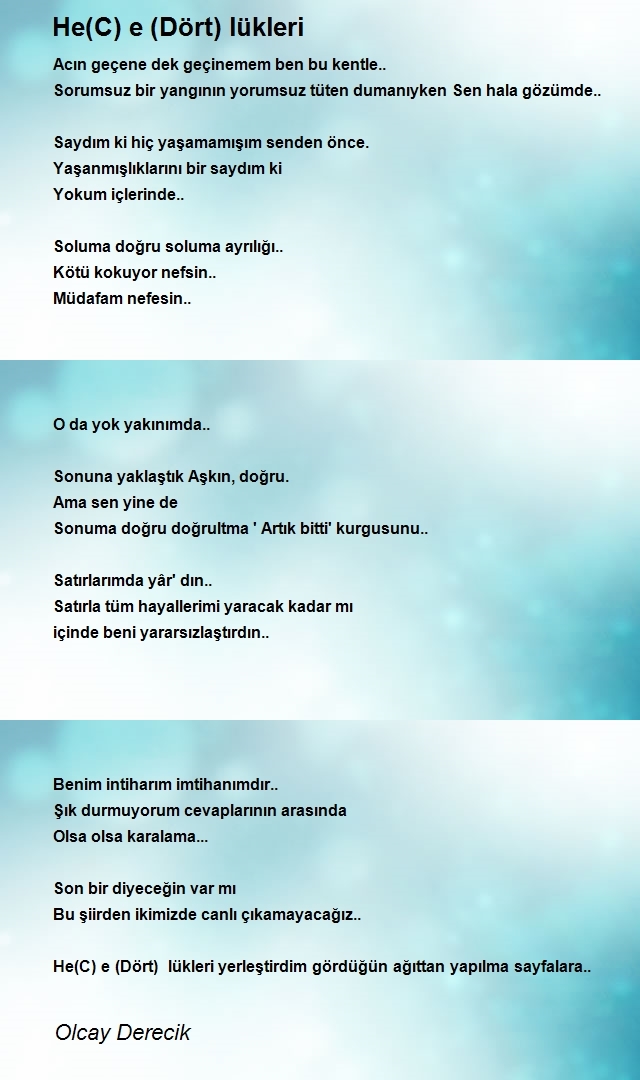 Olcay Derecik