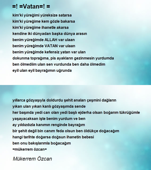 Mükerrem Özcan