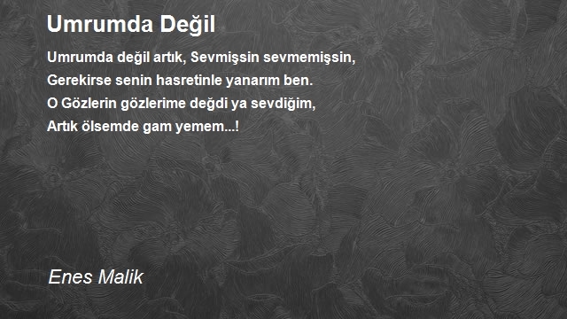 Enes Malik