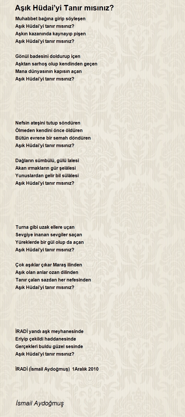İsmail Aydoğmuş