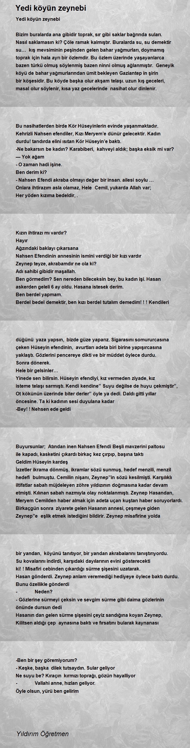 Yıldırım Öğretmen