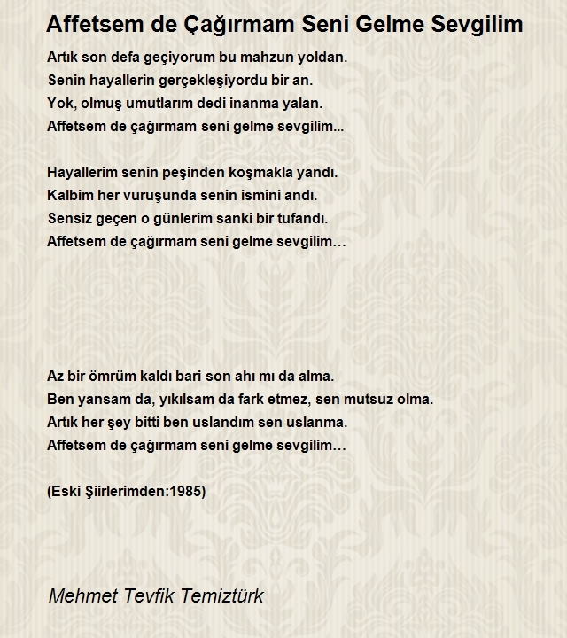 Mehmet Tevfik Temiztürk