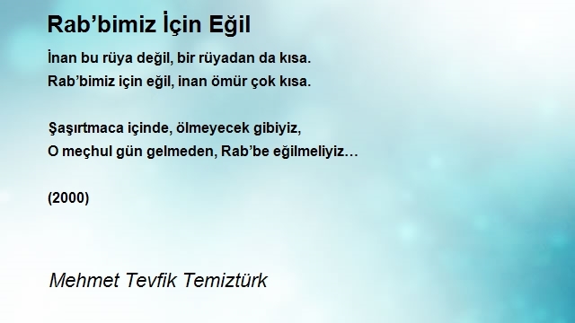 Mehmet Tevfik Temiztürk