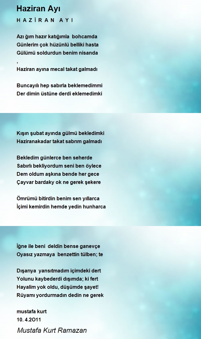 Mustafa Kurt Ramazan