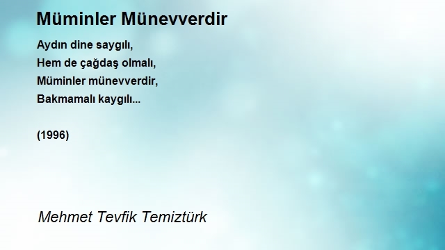 Mehmet Tevfik Temiztürk